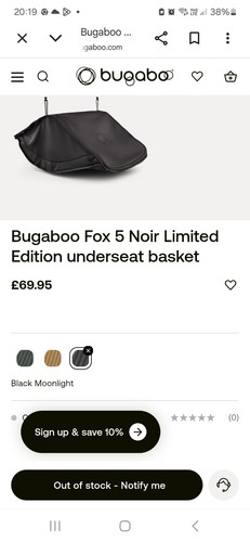 Bugaboo fox5 noir limited - bugaboo,